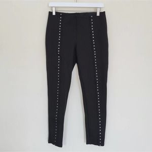 Black Nygard Slims Leggings with Rivet Detailing